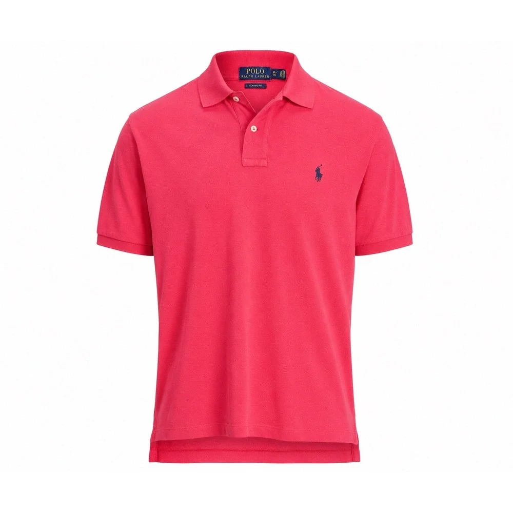 Polo Ralph Lauren Men's Extra Large Pink Classic Fit Polo Golfcore Preppy